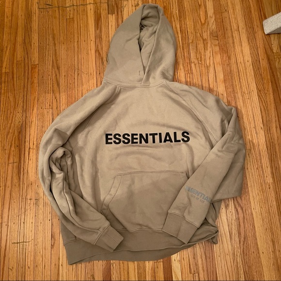 Fear of God Sweaters - Fear of god Essentials Hoodie - Taupe